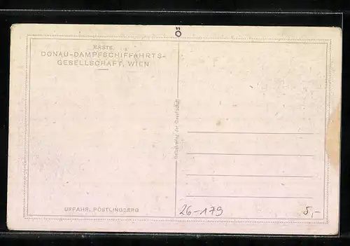 Künstler-AK Rudolf Schmidt: Urfahr, Pöstlingberg mit Dampfschiff