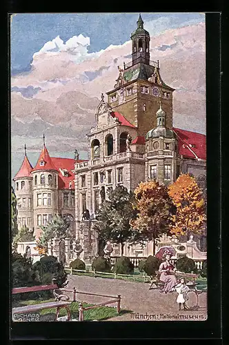 Künstler-AK Richard Wagner: München, Nationalmuseum