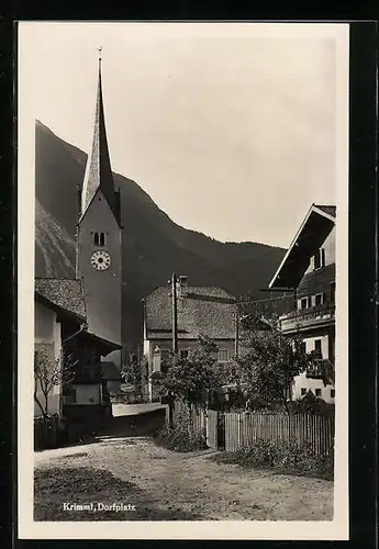 AK Krimml, Dorfplatz