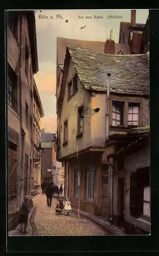 AK Köln a. Rh., Strassenpartie auf dem Brand