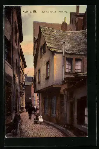 AK Köln a. Rh., Strassenpartie auf dem Brand