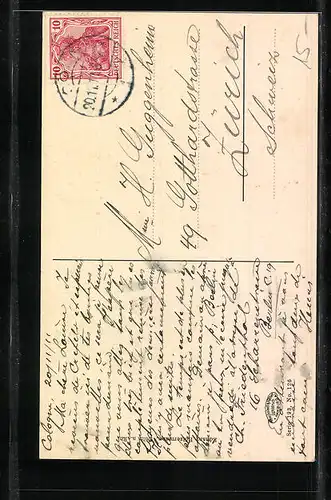 AK Köln a. Rh., Strassenpartie auf dem Brand