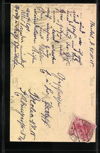 Steindruck-AK Stendal, Tangermünder Tor