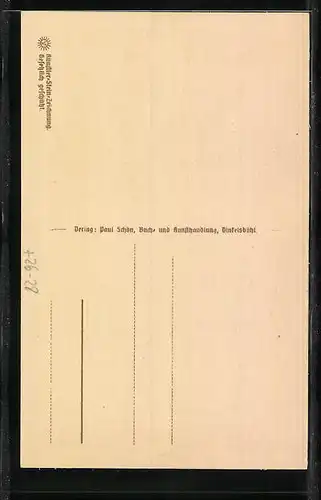 Steindruck-AK Dinkelsbühl, Gedicht Die Kinderzeche in Dinkelsbühl, Mittelalterliches Strassenbild