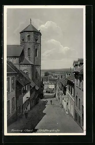 AK Homburg a. Saar, Schlossbergstrasse aus der Vogelschau