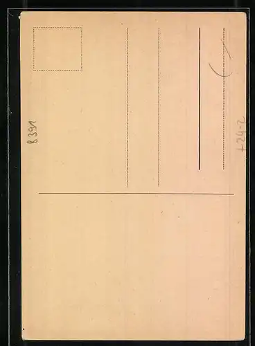 AK Mauth, Gesamtansicht der Brandstätte, abgebrannte Kirche