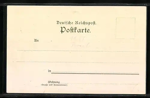 Lithographie Baden-Baden, Altes Schloss, Rittersaal, Restauration