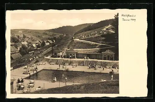 AK Tanne /Harz, Waldfreibad mit Cafe