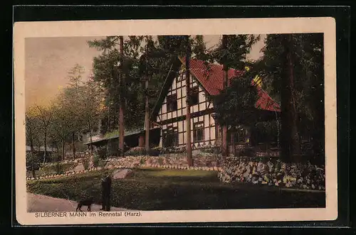 AK Hasserode-Rennetal / Harz, Gasthaus Silberner Mann