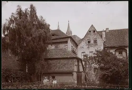 Fotografie Brück & Sohn Meissen, Ansicht Meissen i. Sa., Partie in Altmeissen mit Wohnhäusern