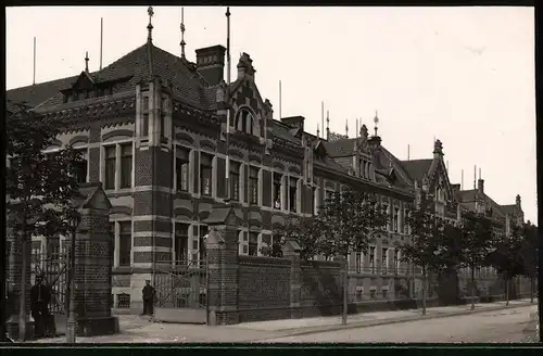 Fotografie Brück & Sohn Meissen, Ansicht Riesa / Elbe, Kaserne des 2. Königlich Sächsisches Pionier-Bataillon Nr. 22