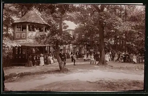 Fotografie Brück & Sohn Meissen, Ansicht Collmberg, Partie am Gasthaus auf dem Collmberg