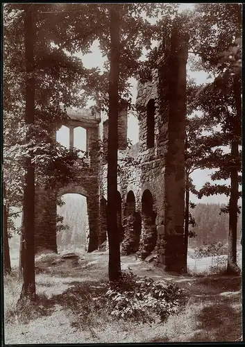 Fotografie Brück & Sohn Meissen, Ansicht Mittweida i. Sa., Partie an der Ruine der Zschopauburg