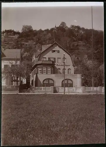 Fotografie Brück & Sohn Meissen, Ansicht Meissen i. Sa., Blick auf das Klubhaus des Ruderklub  Neptun 