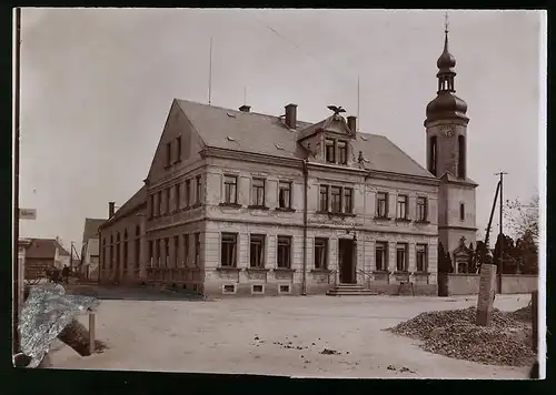 Fotografie Brück & Sohn Meissen, Ansicht Heyda bei Riesa, Gasthof zum Goldenen Anker