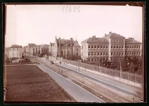 Fotografie Brück & Sohn Meissen, Ansicht Kamenz, Kaserne des 3. Bataillons 13. Kgl. Sächsisches Infanterie-Rgt. Nr. 178