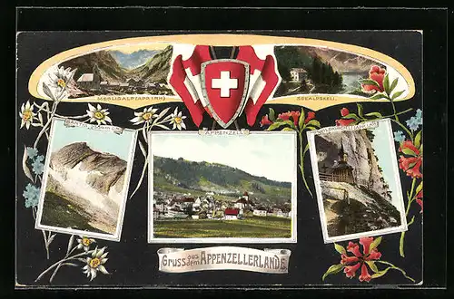 AK Appenzell, Wildkirchli, Seealpseeli, Meglisalp