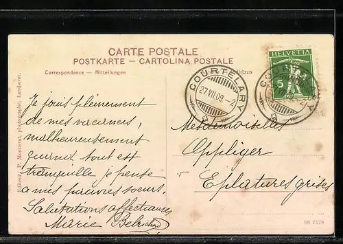 AK Courtelary, College, 1908