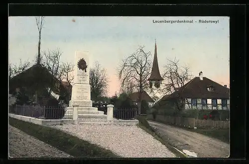 AK Rüderswil, Leuenbergerdenkmal und Kirche