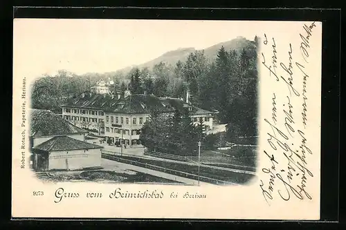 AK Herisau, Gruss vom Heinrichsbad
