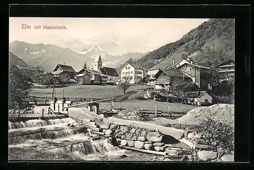 AK Elm, Ortsansicht mit Hausstock