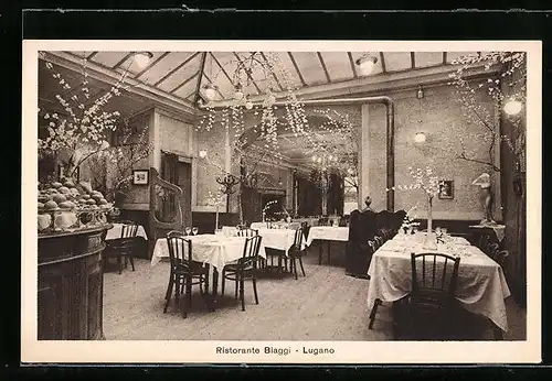 AK Lugano, Ristorante Biaggi, Innenansicht