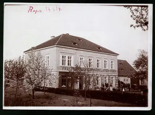 Fotografie Brück & Sohn Meissen, Ansicht Schöbritz, Blick auf das Gasthaus zur Stadt Paris