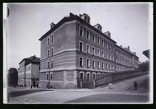 Fotografie Brück & Sohn Meissen, Ansicht Marienberg i. Sa., Kaserne der Königlich Sächsischen Unteroffizierschule