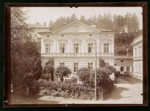 Fotografie Brück & Sohn Meissen, Ansicht Marienbad, Blick auf die Villa Ischl