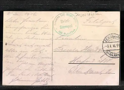 AK Semlin, Strasse Hauptgasse und Soldat zu Pferde