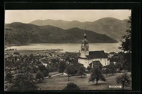 AK Buochs, Gesamtansicht mit See