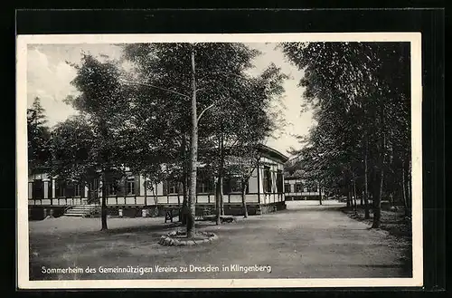 AK Klingenberg i. Sa., Sommerheim des Gemeinnützigen Vereins zu Dresden