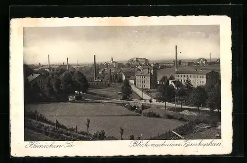 AK Hainichen /Sa., Blick nach dem Krankenhaus