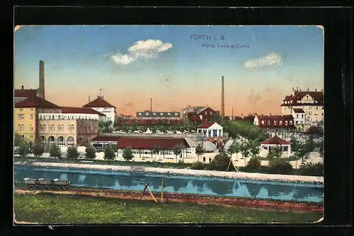 AK Fürth i. B., König-Ludwig-Quelle