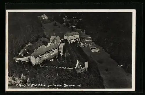 AK Luisenheim, Ortsansicht vom Flugzeug aus