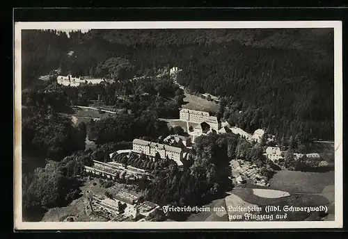 AK Friedrichsheim, mit Luisenheim vom Flugzeug aus