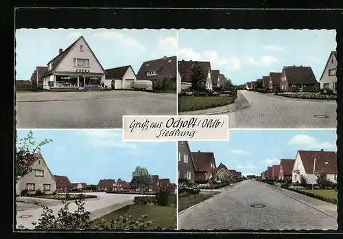 AK Ocholt i. Oldb., Siedlung mit Edeka-Geschäft