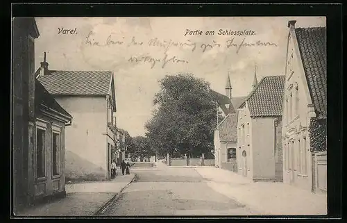 AK Varel, Partie am Schlossplatz