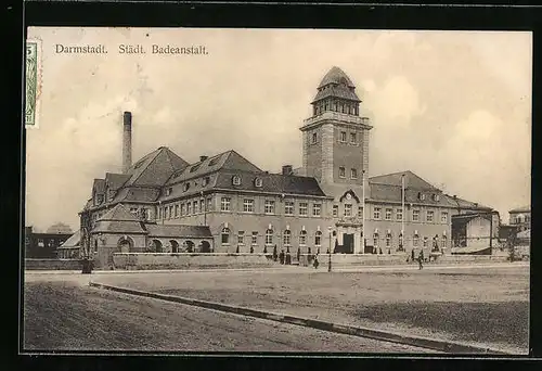 AK Darmstadt, Städt. Badeanstalt