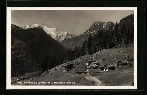 AK Finhaut, La Lechere et le Mt. Blanc