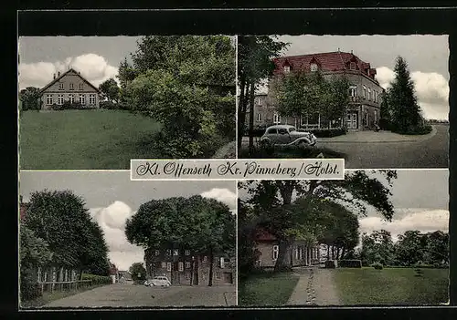 AK Kl. Offenseth /Kr. Pinneberg, Strassenpartien und Häuseransichten