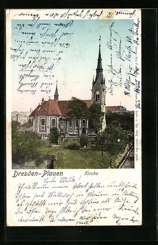 AK Dresden-Plauen, Die Kirche