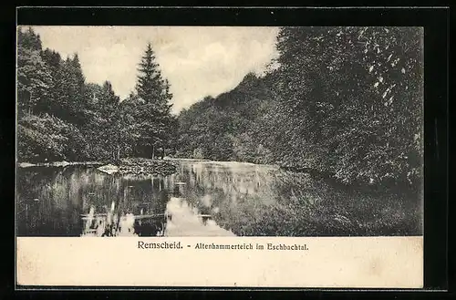 AK Remscheid, Altenhammerteich im Eschbachtal