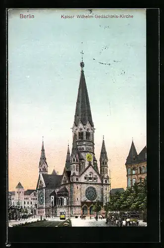 AK Berlin, Kaiser Wilhelm-Gedächtniskirche