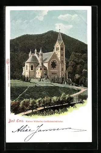 AK Bad Ems, Kaiser Wilhelm Gedächtniskirche