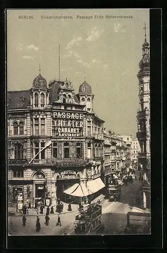 AK Berlin, Friedrichstrasse, Passage Ecke Behrensstrasse