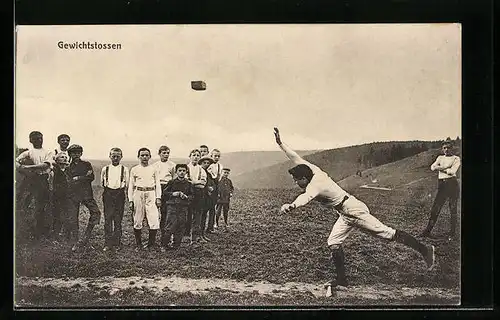 AK Leichtathlet beim Gewichtstossen