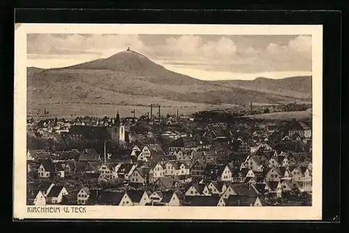 AK Kirchheim u. Teck, Totalansicht der Stadt