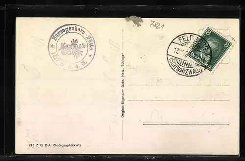AK Bernau, Gasthof und Pension Herzogenhorn