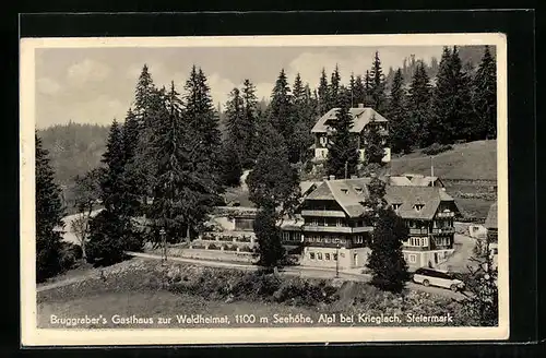 AK Alpl bei Krieglach, Bruggraber`s Gathaus zur Waldheimat